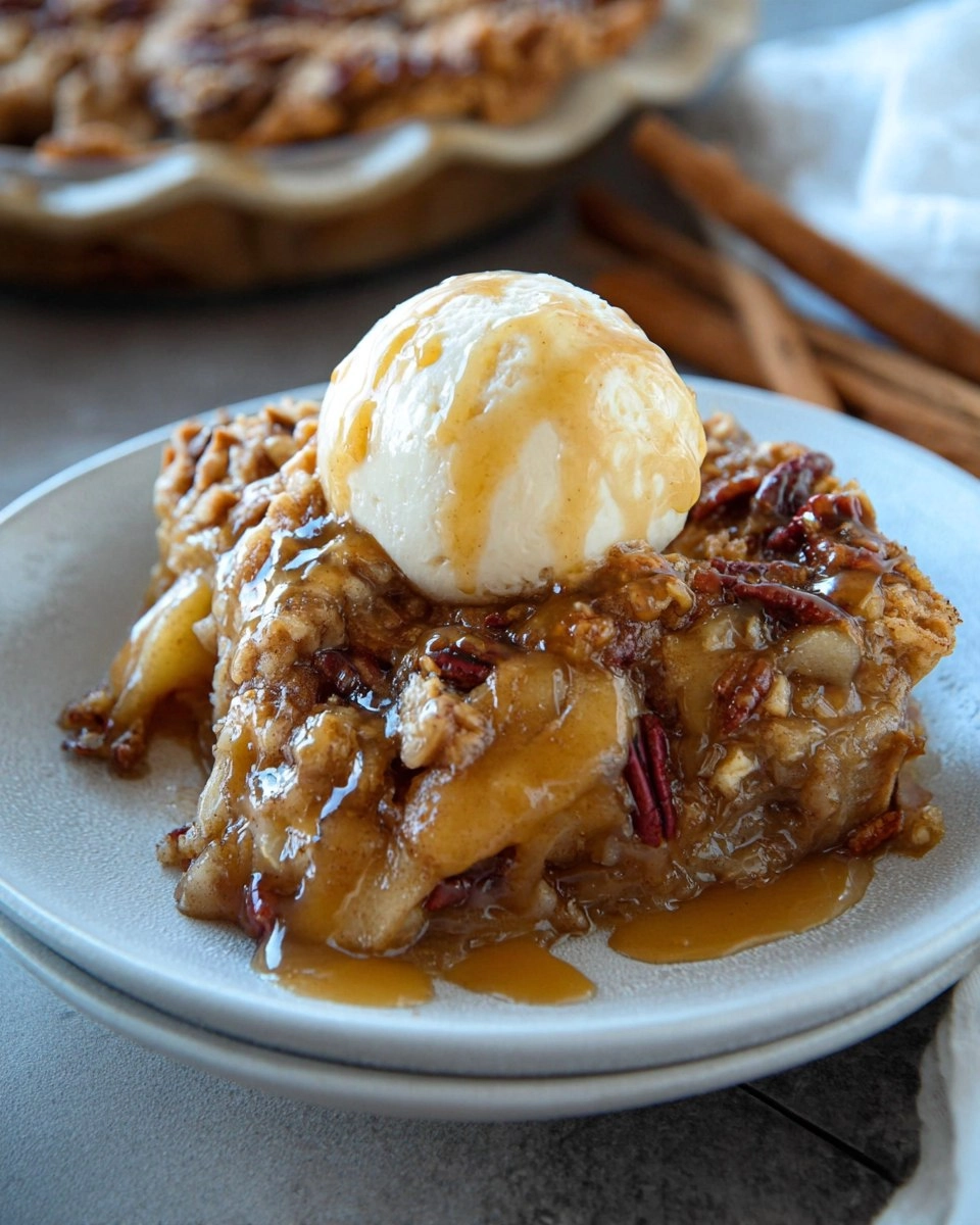 Cinnamon Roll Apple Pie