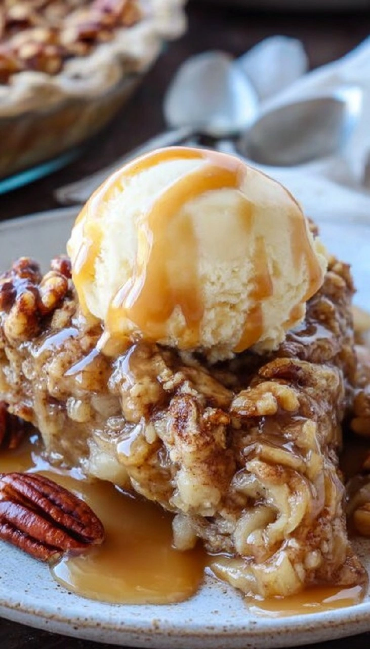 Cinnamon Roll Apple Pie