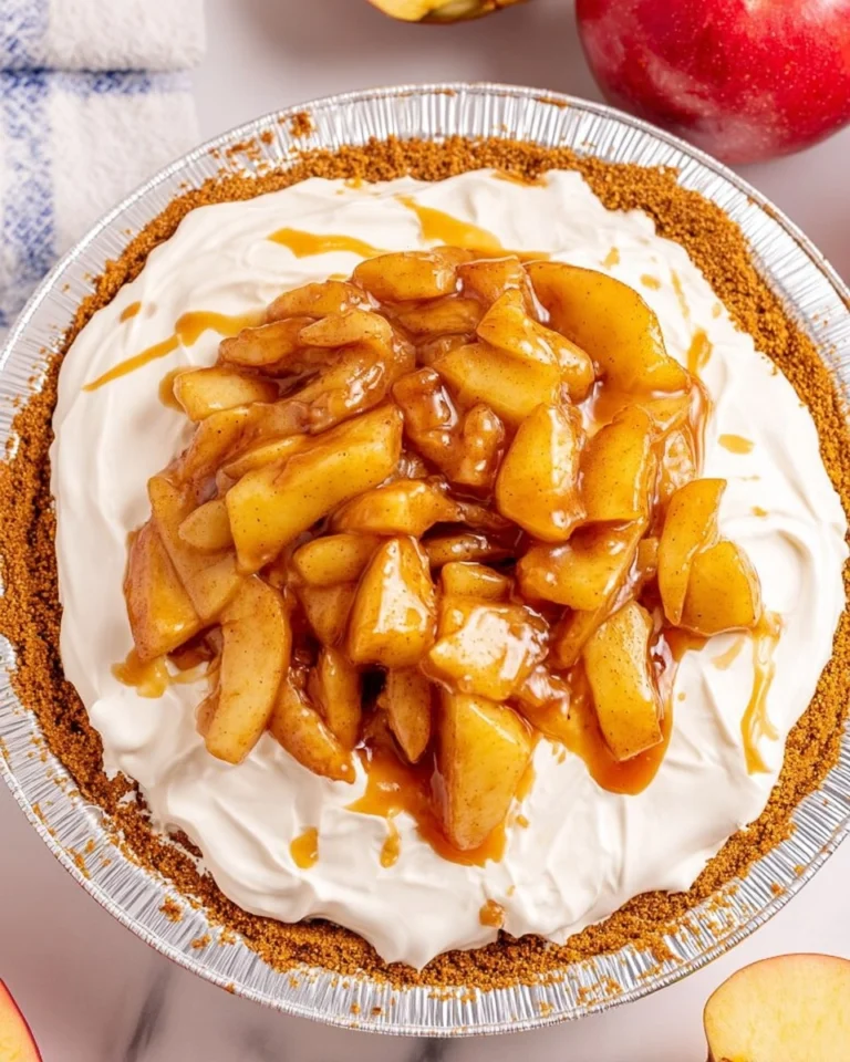 Creamy-No-Bake-Apple-Cheesecake-Pie-Recipe