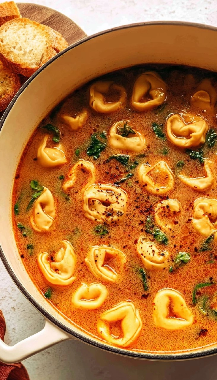 Creamy Tortellini Soup