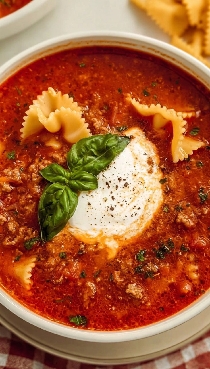 Crockpot Lasagna Soup