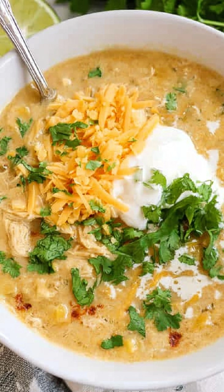 Green Chile Chicken Enchilada Soup