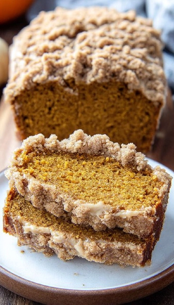 Pumpkin Bread with Crumb Topping