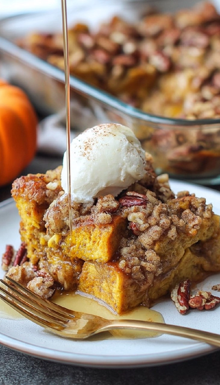 Pumpkin French Toast Casserole